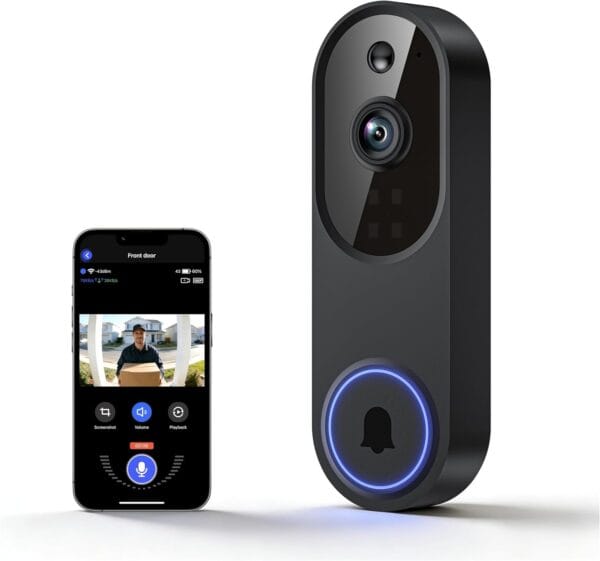71i2Ue7upcL._AC_SL1500_ Lunelyx 1080P Wireless Video Doorbell Camera
