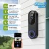 71t+oiUr-tL._AC_SL1500_ Lunelyx 1080P Wireless Video Doorbell Camera