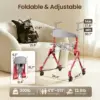 Z35_1080x Ultra-Light Folding Travel Rollator Walker-Free Shipping