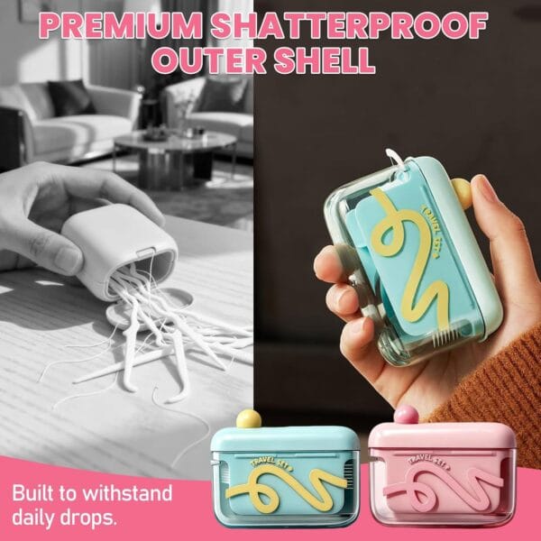 71P2kNLuftL._AC_SL1500_ 2 PCS Portable Floss Dispenser With 100 Count Dental Flosser With Free Shipping