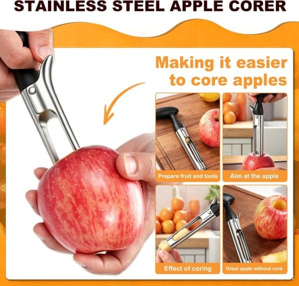 Pineapple Corer and Slicer Stainless Steel Pineapple Cutter and Corer
