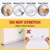 61GdG0iMI6L._AC_SL1254_ 16.4FT Weather Stripping Door Seal, Clear Silicone Door Seal Strip for Door Frame