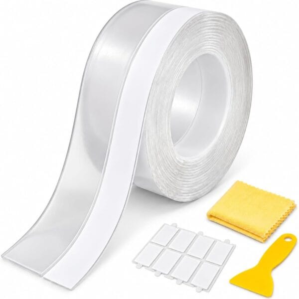 61PiwU-1bbL._AC_SL1254_ 16.4FT Weather Stripping Door Seal, Clear Silicone Door Seal Strip for Door Frame