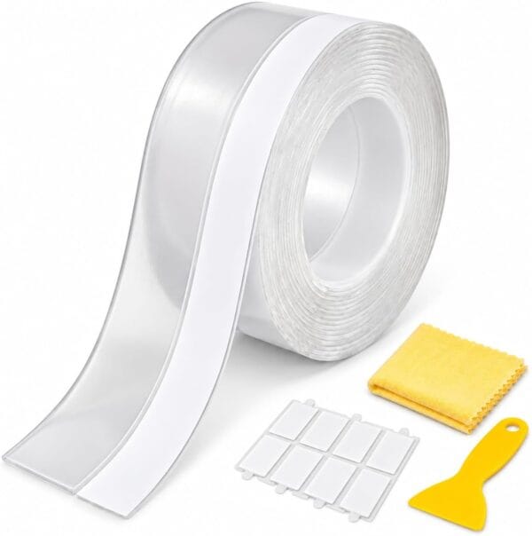 61PiwU-1bbL._AC_SL1254_ 16.4FT Weather Stripping Door Seal, Clear Silicone Door Seal Strip for Door Frame